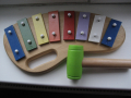 Дървен детски ксилофон със приятен звон 