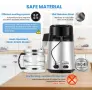 Дестилатор за вода Hanchen 750W, 4L, неръждаема стомана 304, стъклен съд, въглероден филтър , снимка 4