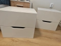 Комплект стилни бели нощни шкафчета, снимка 1