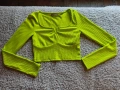 Дамска къса блуза с дълъг ръкав, снимка 1