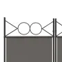 vidaXL Параван за стая, 3 панела, антрацит, 120x200 cм, текстил, снимка 6