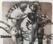 Картина, графика, "Трите грации", худ. Е. Пенков (1962 - 2016), снимка 3