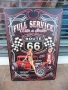 Метална табела кола Route 66 Пълно обслужване еротика механик усмивка гориво, снимка 1