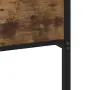 vidaXL Метална рамка за легло, без матрак, опушен дъб, 75x190 см, снимка 8