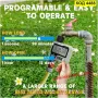 Електронен таймер за поливане с програматор HCT-322 - КОД 4488, снимка 2