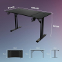Геймърско бюро, HLONONE 33DESK16, 160 x 70 см, снимка 3