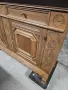 Масивен дъбов контрабюфет с дърворезба, снимка 2