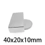 Неодимов магнит 40x20x10 мм, снимка 2