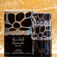 Арабски парфюм Lattafa Perfumes  Qimmah Silver Мъже 100 мл  Ванилия, ветивер и пачули,  агар и кедро, снимка 1 - Унисекс парфюми - 44763594