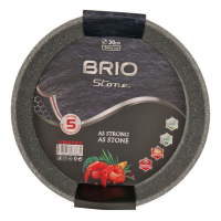 Кръгла тава с каменно покритие BRIO STONE Ф-30см, снимка 1 - Съдове за готвене - 44841405