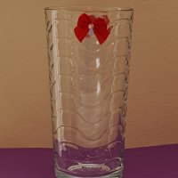 Декорирана стъклена чаша , снимка 1 - Декорация за дома - 42386408