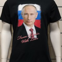 Нова мъжка тениска с дигитален печат Владимир Путин, Руско знаме, Русия, снимка 6 - Тениски - 34658040