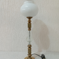Комплект от две големи месингови лампи - лампа, снимка 2 - Настолни лампи - 44682318