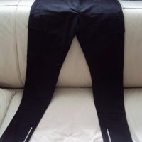 Дамски черен панталон с цитове, снимка 3 - Панталони - 39406444