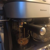 Кафе машина Ронсон за еспресо и шварц кафе, работи отлично и прави хубаво кафе , снимка 1 - Кафемашини - 39051796