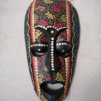 Дървена маска 20 см. , снимка 1 - Други стоки за дома - 34854649