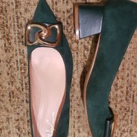 Нови зелени обувки, н.39, снимка 1 - Дамски ежедневни обувки - 40683161