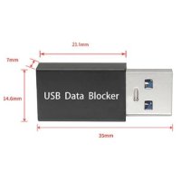 USB Презерватив USB Data Blocker USB Защита от Кражба на Данни Против Източване на Смартфони Таблети, снимка 6 - USB кабели - 41310931