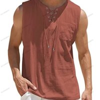 Мъжка модна лятна риза без ръкави, 10цвята - 023, снимка 4 - Ризи - 41690882