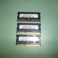 67.Ram за лаптоп DDR3 1333 MHz,PC3-10600,2Gb,hynix.Кит 3 Броя, снимка 1 - RAM памет - 41829857