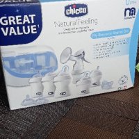 комплект за новородено chicco natural feeling , снимка 2 - Прибори, съдове, шишета и биберони - 41604242