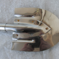 Нова, малка лопатка - шансов инструмент от неръждаема хром никелова стомана,арт,старинна,винтидж, снимка 7 - Други ценни предмети - 36249268
