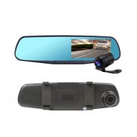 Видеорегистратор огледало с допълнителна камера за задно виждане, снимка 1 - Аксесоари и консумативи - 39513458