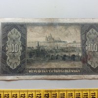 100 крони 1945  Чехословакия , снимка 2 - Нумизматика и бонистика - 42052591