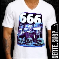 Тениска с щампа HOLY 666, снимка 1 - Тениски - 42670917