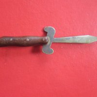Старинен бронзов нож за писма , снимка 2 - Ножове - 35753600
