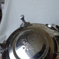 Посребрен чайник с маркировка, снимка 8 - Антикварни и старинни предмети - 41584172