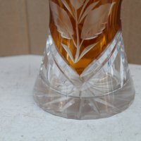 Кристална ваза бохемия, снимка 4 - Антикварни и старинни предмети - 41646294
