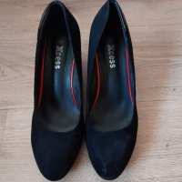 Черни обувки на платформа.Носени само веднъж., снимка 2 - Дамски елегантни обувки - 40227424