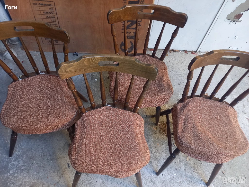 Старинни столове за маса 4 броя, снимка 1