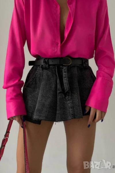 Модерниа къса дънкова пола , снимка 1