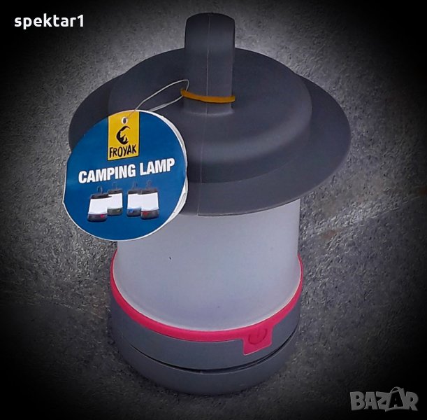 Преносима светодиодна къмпингова дежурна лампа 3 нива на светене, снимка 1