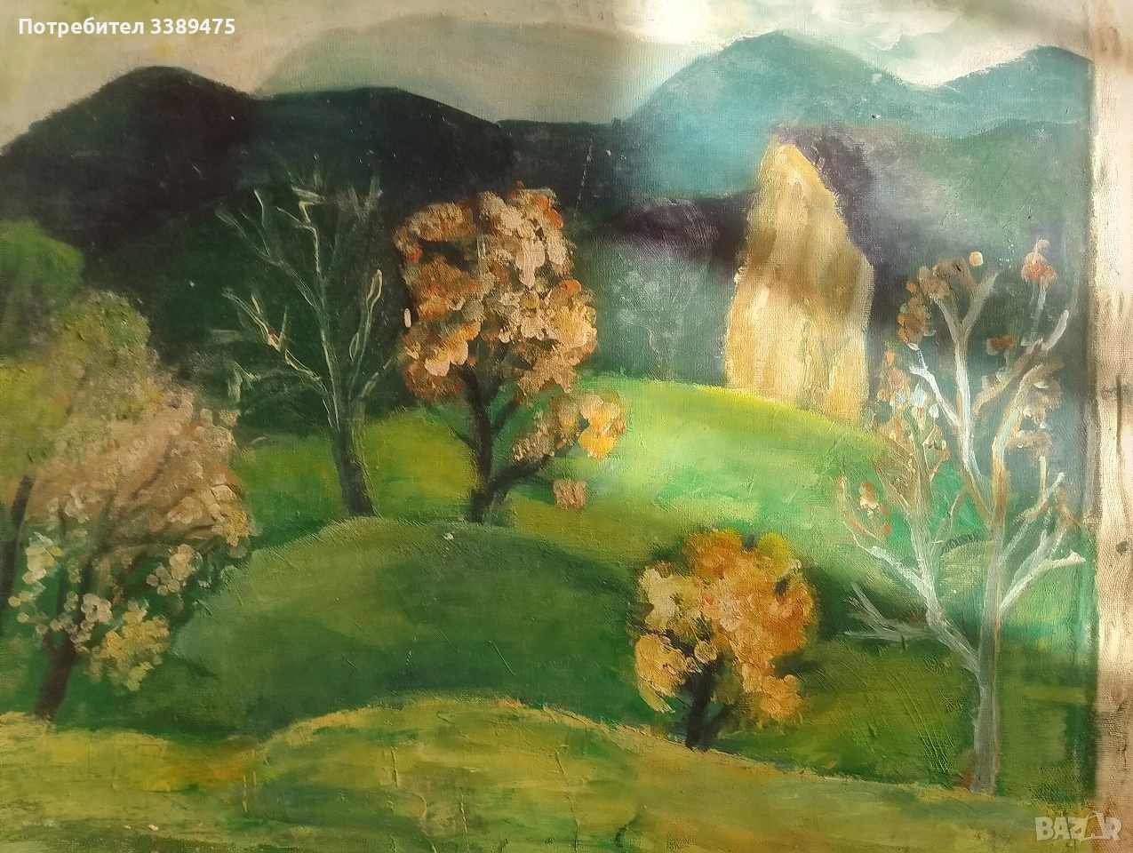 картина платно масло, снимка 1