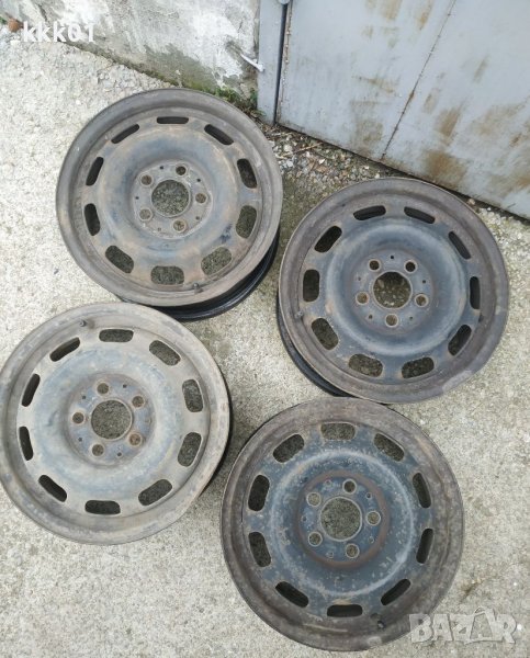 4 бр. метални джанти оригинални за Mercedes A class и др. 5 1/2 J x 15H2 ET 54 , 5x112, снимка 1