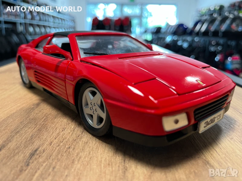 MAISTO метална колекционерска количка FERRARI 348 Testarosa,мащаб 1:18, снимка 1