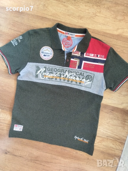 Тениска с яка Geographical Norway, снимка 1