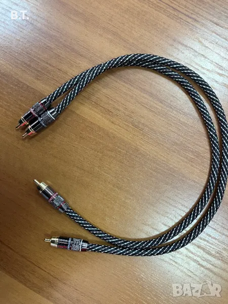 Interconnect RCA-RCA кабел позлатени чинчове, снимка 1