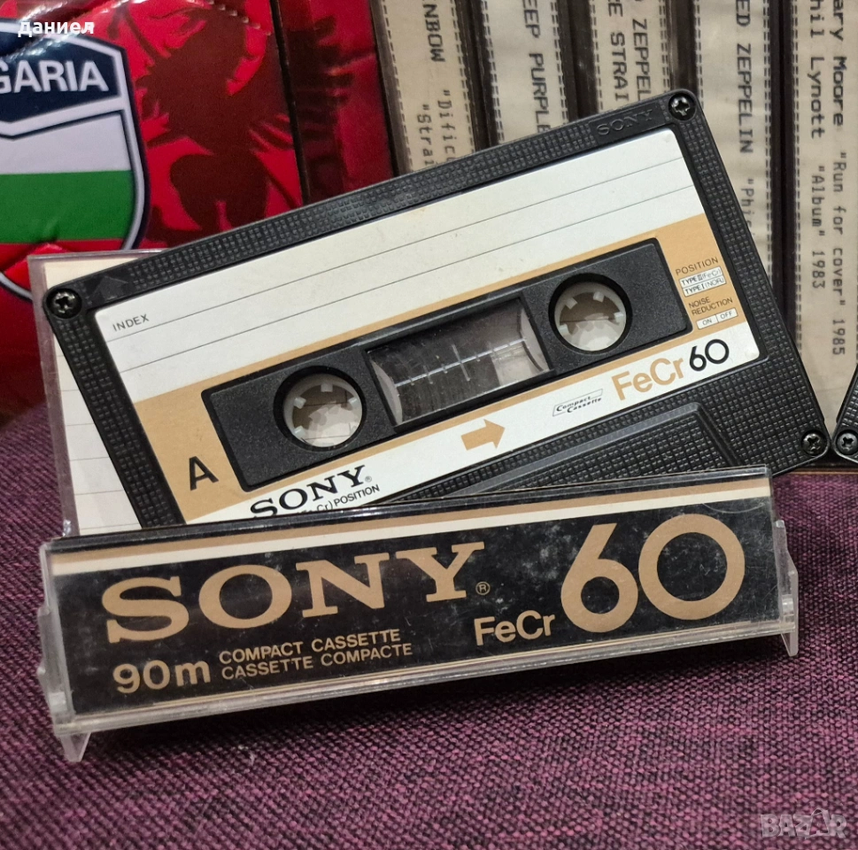 10 бр. аудио касети SONY FeCr 60 – TYPE I – нормална лента - TOP модел японски касети с рок музика, снимка 1
