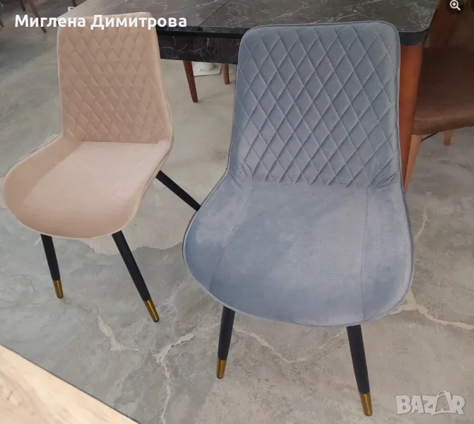 Трапезен стол тапициран, снимка 1