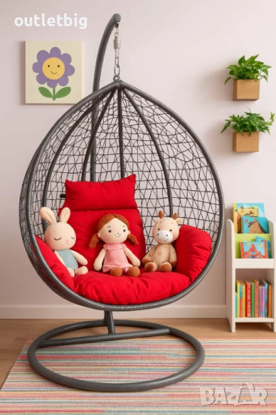Люлка градинска висяща люлка тип гнездо,яйце–Промоция, снимка 1