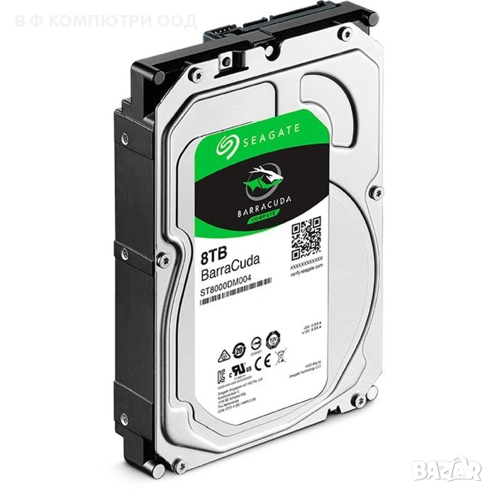 Хард диск SEAGATE BarraCuda, 8TB, 256MB, 5400 rpm, SATA 3, ST8000DM004, снимка 1