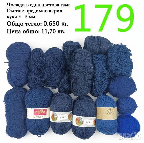 Евтини прежди в малки количества - нови и остатъци , снимка 1