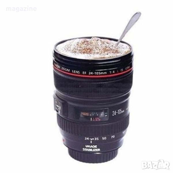 ТЕРМО ЧАША ВЪВ ФОРМАТА НА ОБЕКТИВ, снимка 1