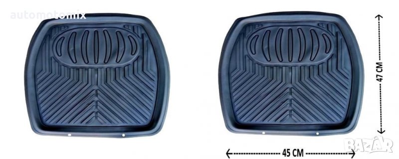 Комплект универсални гумени стелки 2 бр, задни, снимка 1