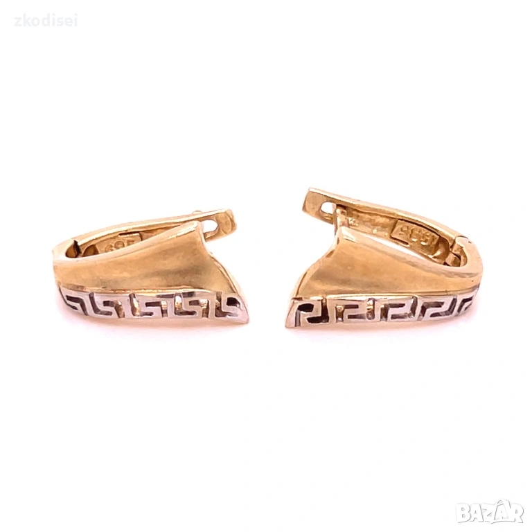 Златни обеци 3,80гр. 14кр. проба:585 модел:35350-5, снимка 1