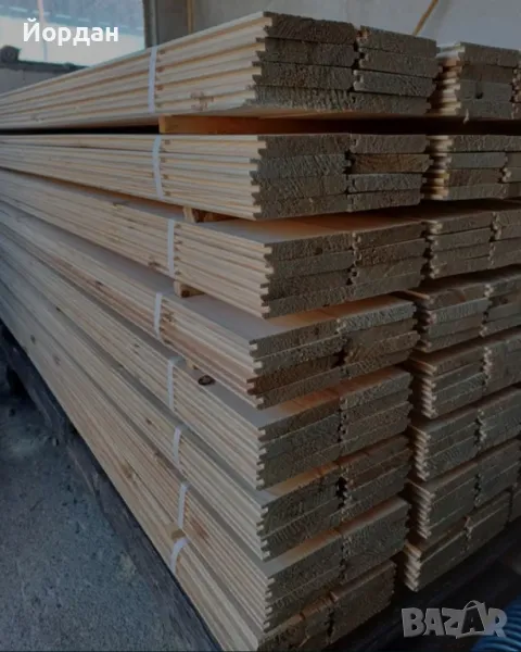 Дървен материал-ламперия, дюшеме, челни дъски, декинг, первази и летви, снимка 1
